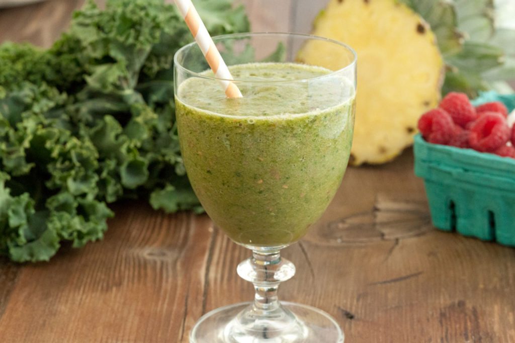 frullato detox al te verde e sedano