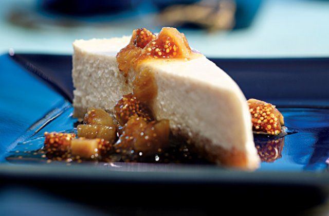 Cheesecake facile cocco e fichi