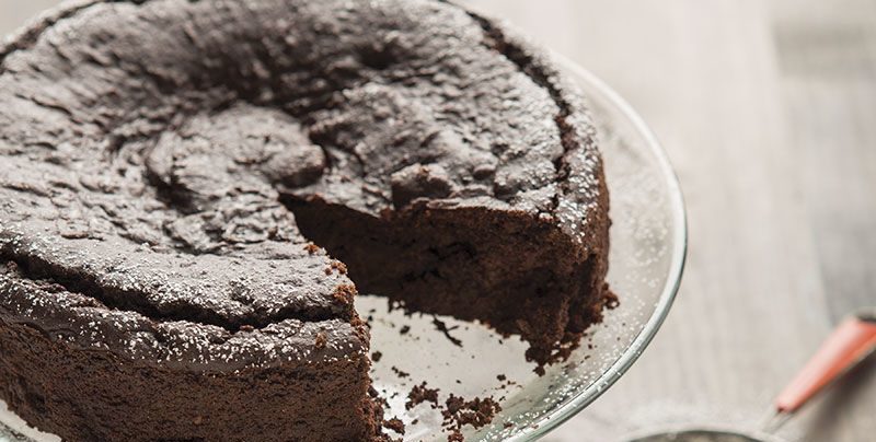 torta al cacao e barbabietole