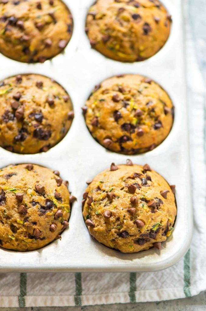 Muffin dolci e light alle zucchine e cioccolato