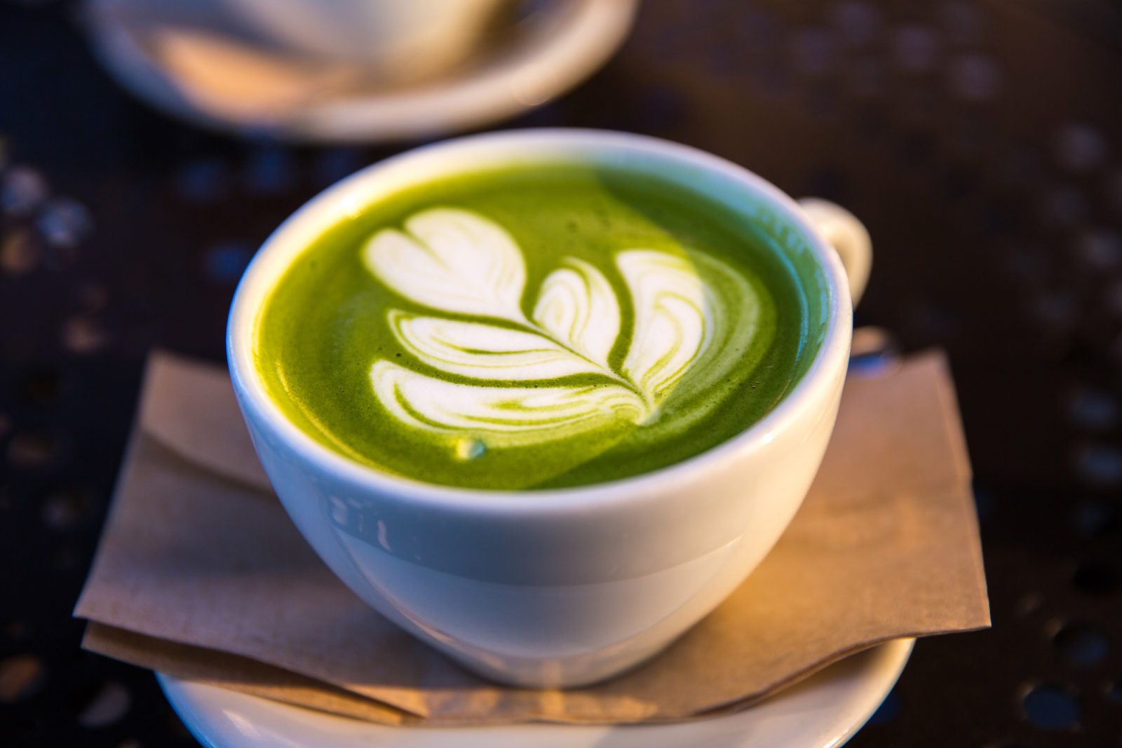 Cappuccino vegano mandorle e matcha