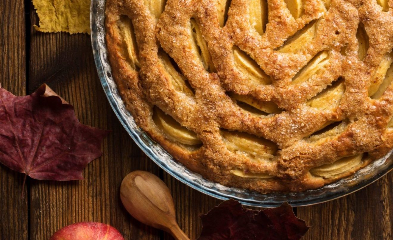 Torta integrale di mele e canapa: 216 calorie a porzione