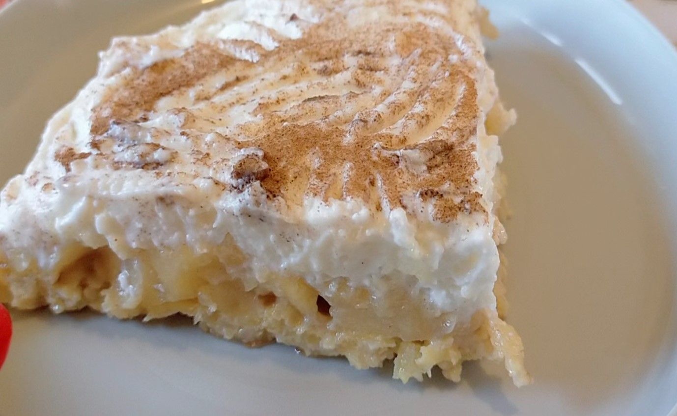 Dolce di ricotta, mele e avena