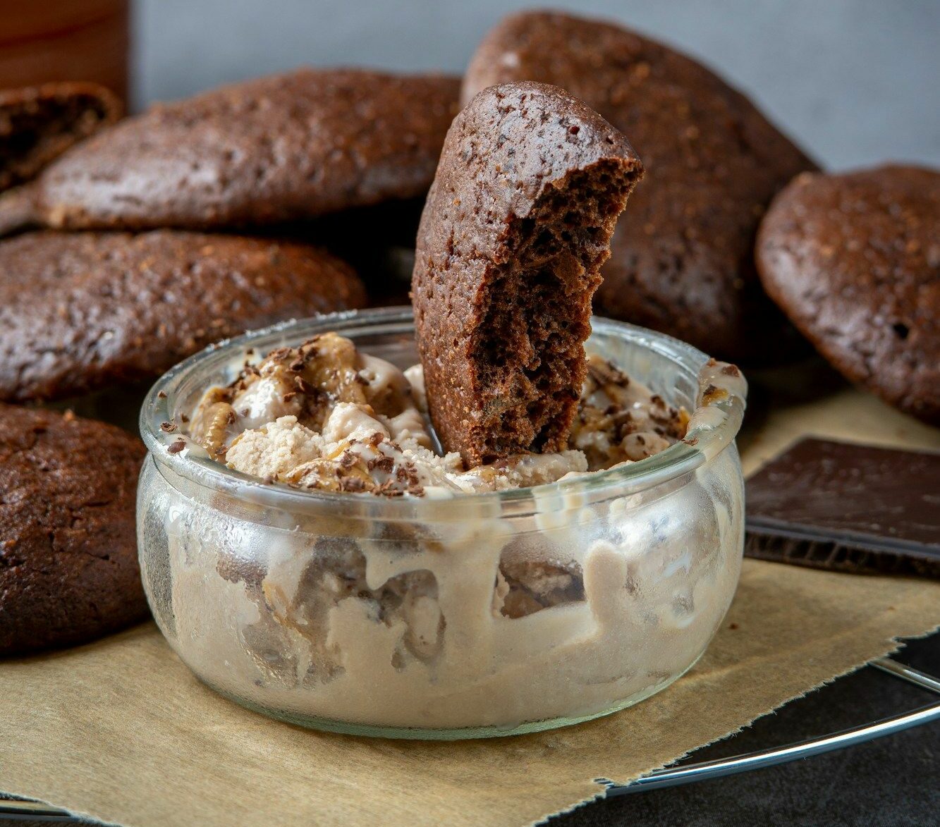 Dessert all’impasto di biscotti o edible cookie dough