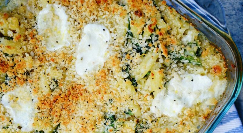 pirofila da forno con sformato di verdure