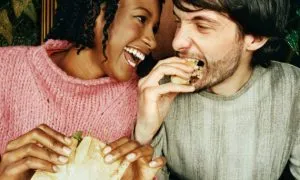 Couple Eating