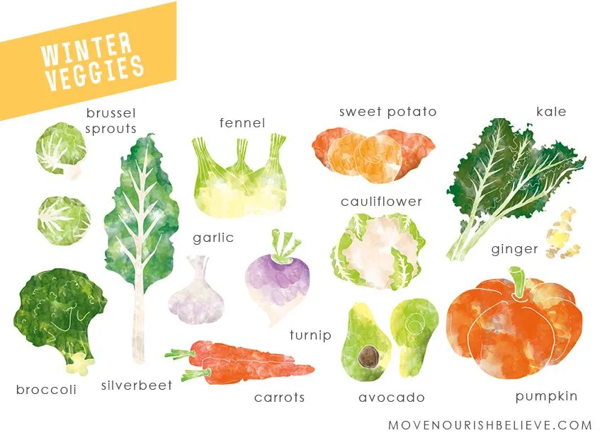 Vegetali autunnali, verdure autunnali e invernali: le proprietà