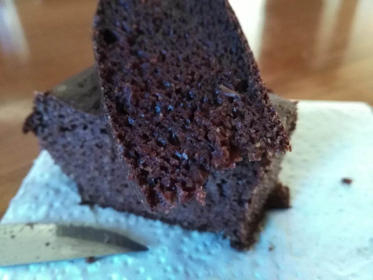 Torta proteica cacao e avena gusto brownie