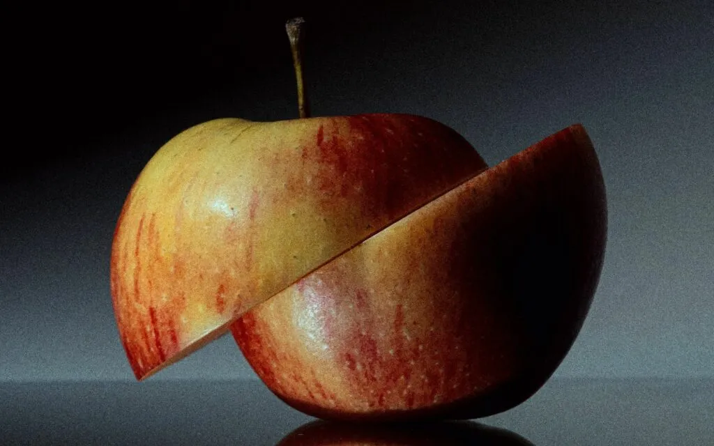 foto di mele mele a pezzi