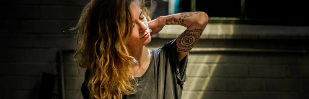 donna stressata donna in pausa