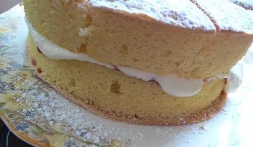 sponge cake particolare di torta Pan di Spagna