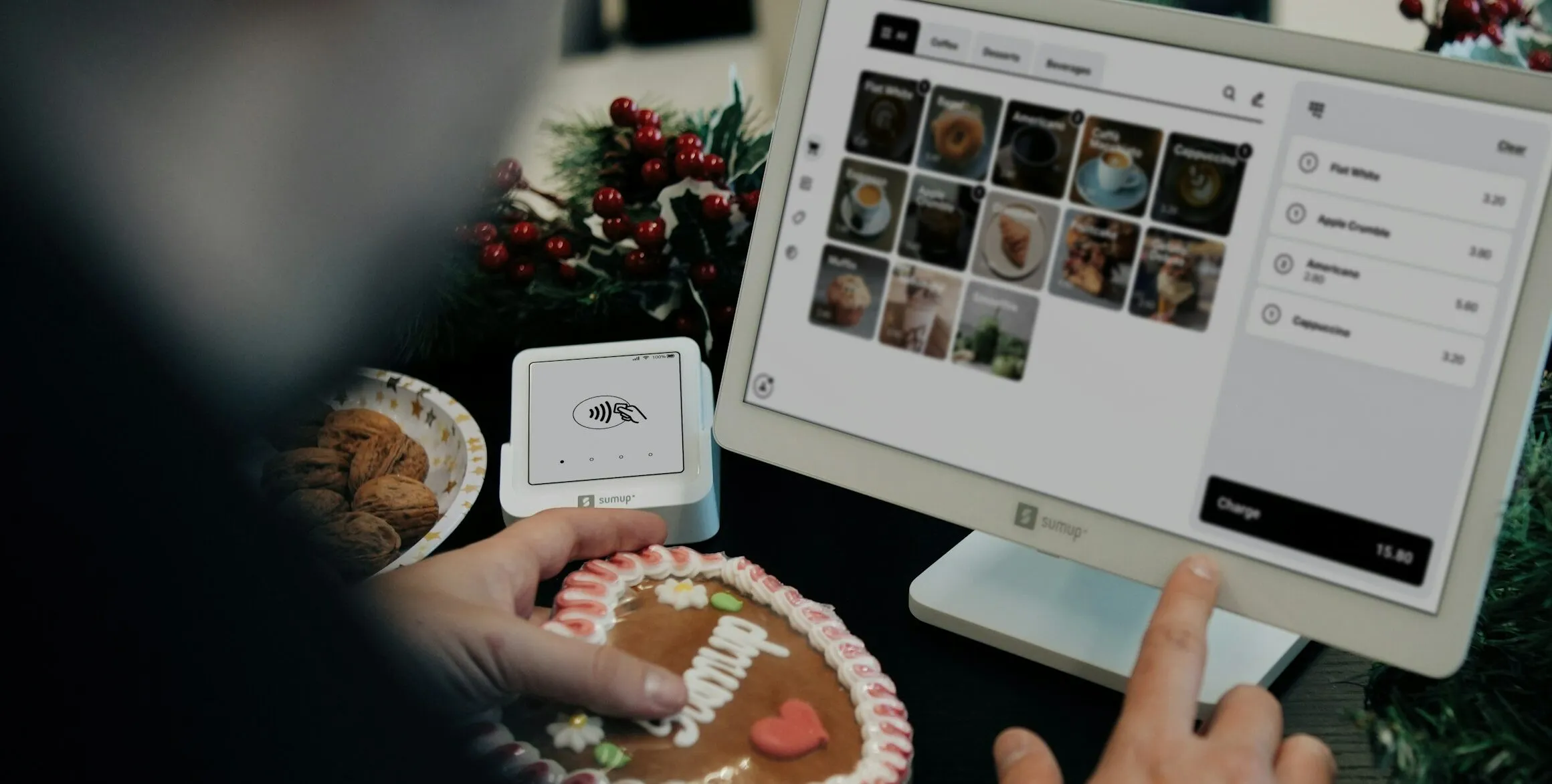 A person sitting at a desk with a computer